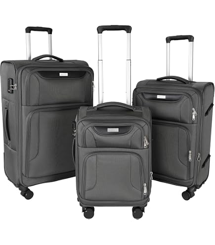 Amazon.com | IZOD Ocean 3 Piece Softside Luggage Set with Spinner